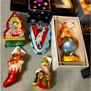 Christopher Radko Christmas ornaments new with tags and boxes
